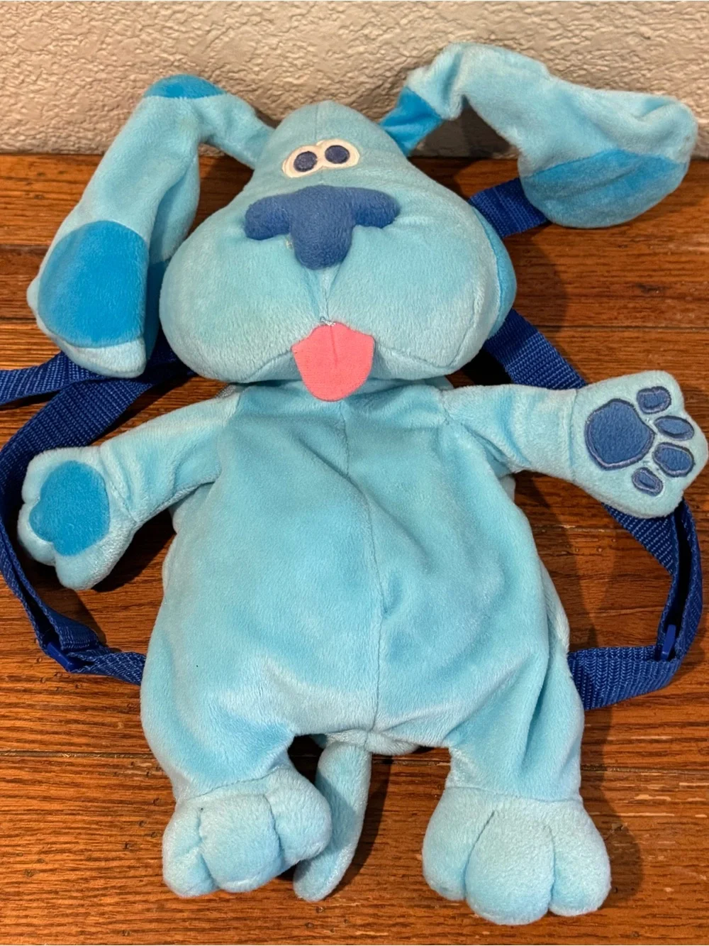 Blues Clues Backpack Plush Dog Stuffed Animal Vintage 1999 Viacom Nickelodeon